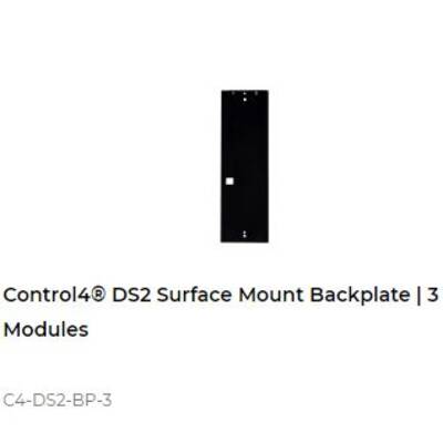 картинка Планка для поверхностного монтажа домофона DS2 Control4 DS2 Surface Mount Backplate | 3 Modules от магазина Одежда+