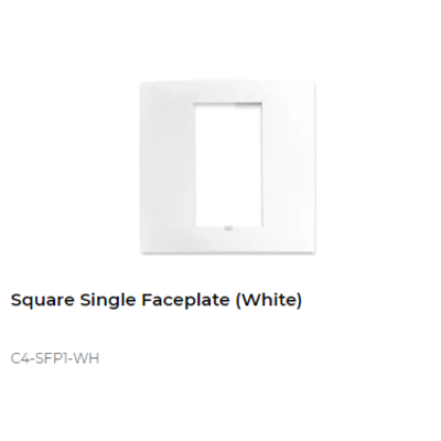 картинка Декоративная рамка Control4 Square Faceplate Plastic (White) от магазина Одежда+