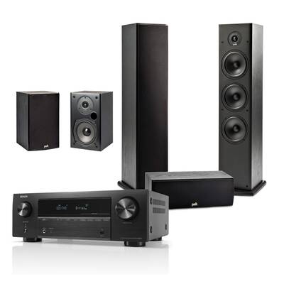 картинка Комплект ДК DENON AVR-X580BT + POLK T SERIES 5.0 SET black от магазина Одежда+