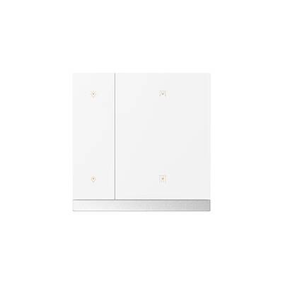 картинка Кнопочный проводной пульт управления GVS KNX WALTZ PUSH BUTTON, 2-GANG (METAL BUTTON) white от магазина Одежда+