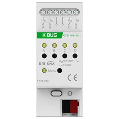 картинка Релейный модуль DIN-реечный сухих контактов 4-канальный GVS KNX Binary Input 4-Fold от магазина Одежда+