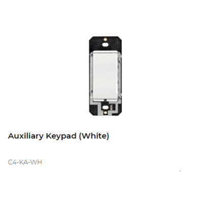 картинка Дополнительная кнопка для выключателя или диммера Control4 NextGen Auxiliary Keypad (White) от магазина Одежда+