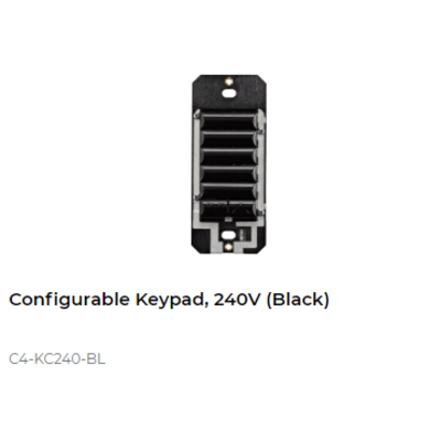 картинка Кнопочный пульт управления Control4 NextGen Configurable Keypad, 240V  (Black) от магазина Одежда+
