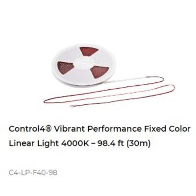 картинка Светодиодная лента Control4 Vibrant Performance Fixed Color Linear Light 4000K – 98.4 ft (30m) от магазина Одежда+