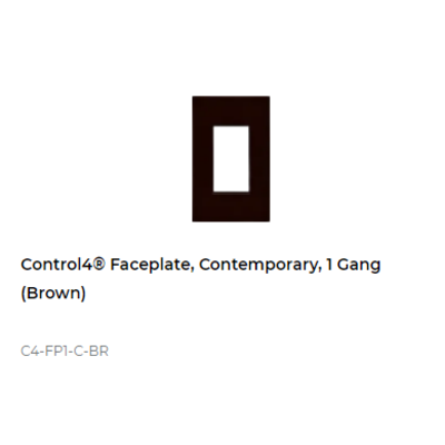 картинка Декоративная рамка NextGen Control4 NextGen One-Gang Faceplate, Contemporary (Brown) от магазина Одежда+