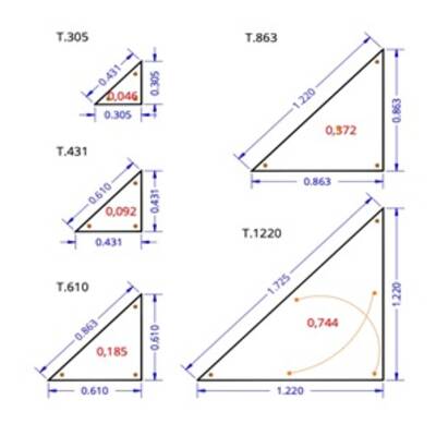 картинка Акустическая панель ISINAC TRIANGLE 60 mm ILUCS от магазина Одежда+