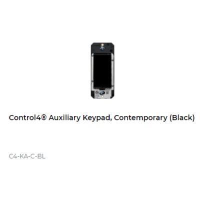 картинка Дополнительная кнопка для выключателя или диммера Control4 NextGen Auxiliary Keypad, Contemporary (Black) от магазина Одежда+