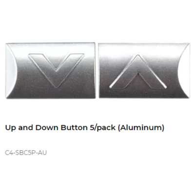 картинка Control4 UP AND DOWN BUTTON 5/PACK (ALUMINUM) aluminum от магазина Одежда+