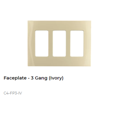 картинка Декоративная рамка NextGen Control4 NextGen Three-Gang Faceplate (Ivory) от магазина Одежда+