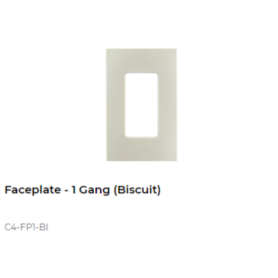 картинка Декоративная рамка NextGen Control4 NextGen One-Gang Faceplate (Biscuit) от магазина Одежда+