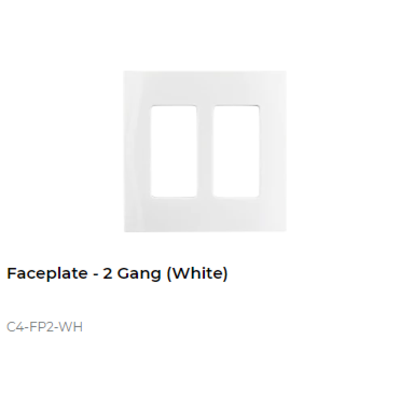 картинка Декоративная рамка NextGen Control4 NextGen Two-Gang Faceplate (White) от магазина Одежда+