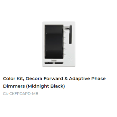 картинка Набор клавиш Control4 NextGen Adaptive Dimmer Color Decora Kit (Midnight Black) от магазина Одежда+