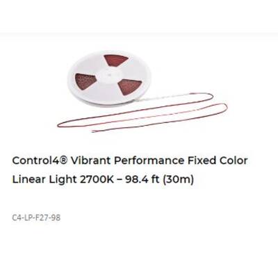 картинка Светодиодная лента Control4 Vibrant Performance Fixed Color Linear Light 2700K – 98.4 ft (30m) от магазина Одежда+