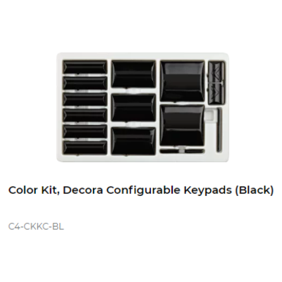 картинка Набор клавиш Control4 NextGen Configurable Keypads Color Decora Kit (Black) от магазина Одежда+