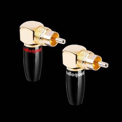 картинка Коннекторы AudioQuest Right-Angle RCA Plugs (2) от магазина Одежда+