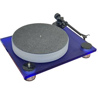 картинка Проигрыватель виниловых дисков Scheu Analog CELLO MAXI R202 ORTOFON SUPER OM 10 satin blue acrylic от магазина Одежда+