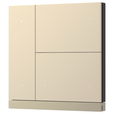 картинка Кнопочный проводной пульт управления GVS KNX WALTZ PUSH BUTTON, 3-GANG (METAL BUTTON) gold от магазина Одежда+