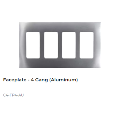 картинка Декоративная рамка NextGen Control4 NextGen Four-Gang Faceplate (Aluminum) от магазина Одежда+