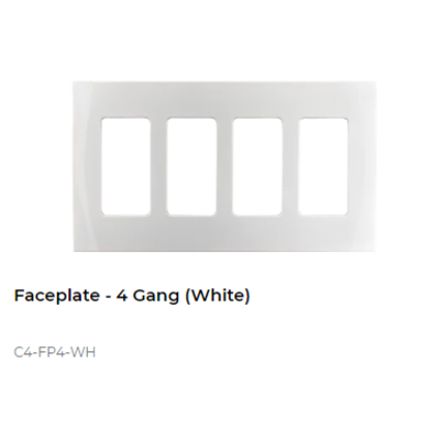 картинка Декоративная рамка NextGen Control4 NextGen Four-Gang Faceplate (White) от магазина Одежда+