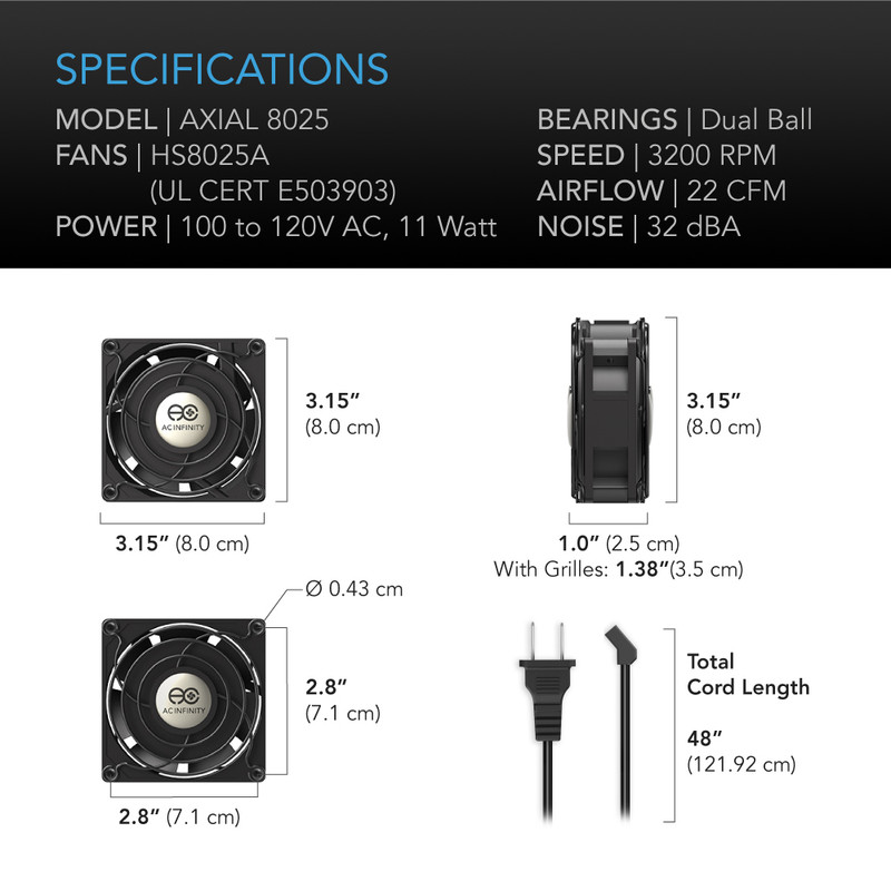 80mm ac axial muffin cooling fan