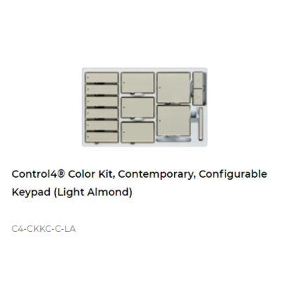 картинка Набор клавиш Control4 NextGen Configurable Keypads Color Decora Kit, Contemporary (Light Almond) от магазина Одежда+