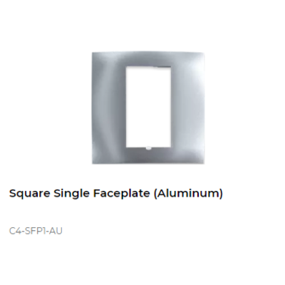 картинка Декоративная рамка Control4 Square Faceplate Plastic (Aluminum) от магазина Одежда+
