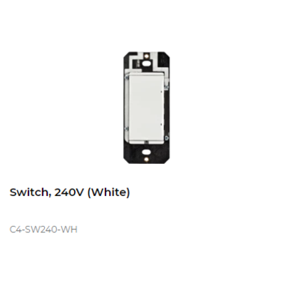 картинка Выключатель освещения беспроводной Control4 NextGen Switch, 240V. (White) от магазина Одежда+