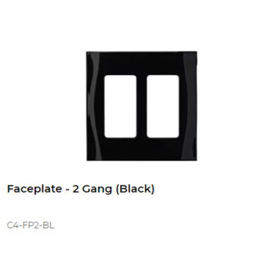 картинка Декоративная рамка NextGen Control4 NextGen Two-Gang Faceplate (Black) от магазина Одежда+