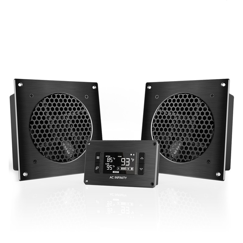 картинка AIRPLATE T8, тихий вентилятор охлаждения шкафа, двойной 6", с термоконтроллером от магазина Одежда+