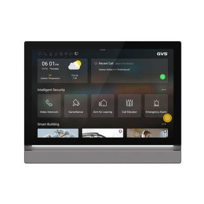 картинка Стеновая сенсорная панель управления GVS SMART HOME SERVER Z10, 10.1" (KNX & INTERCOM) gray powder-coated от магазина Одежда+
