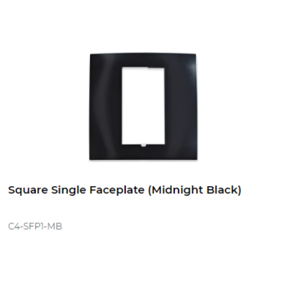 картинка Декоративная рамка Control4 Square Faceplate Plastic (Midnight Black) от магазина Одежда+