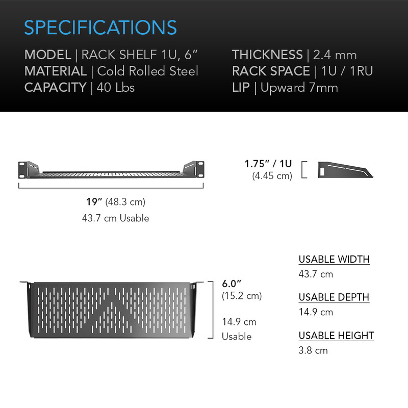 Rack Shelf 1U