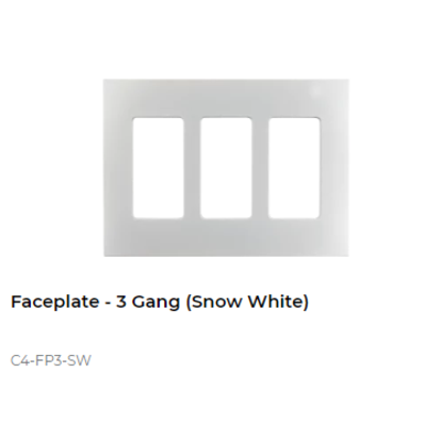 картинка Декоративная рамка NextGen Control4 NextGen Three-Gang Faceplate (Snow White) от магазина Одежда+