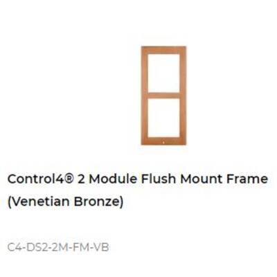 картинка Рамка для скрытого монтажа домофона DS2 Control4 2 MODULE FLUSH MOUNT FRAME venetian bronze от магазина Одежда+