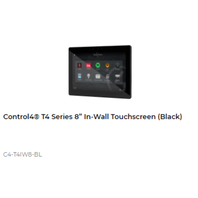 картинка Стеновая сенсорная панель управления Control4 T4 SERIES 8” IN-WALL TOUCH SCREEN black от магазина Одежда+