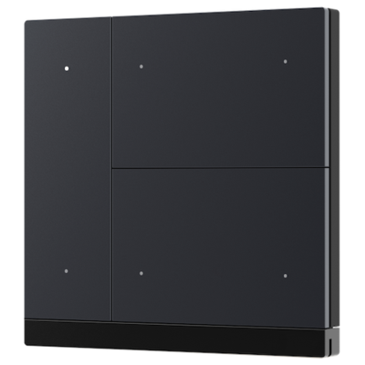 картинка Кнопочный проводной пульт управления GVS KNX WALTZ PUSH BUTTON, 3-GANG (METAL BUTTON) gray powder-coated от магазина Одежда+