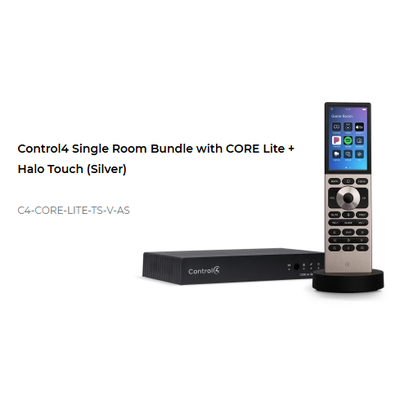 картинка Комплект Контроллер и Пульт управления Control4 SINGLE ROOM BUNDLE WITH CORE LITE CONTROLLER + HALO TOUCH REMOTE silver от магазина Одежда+