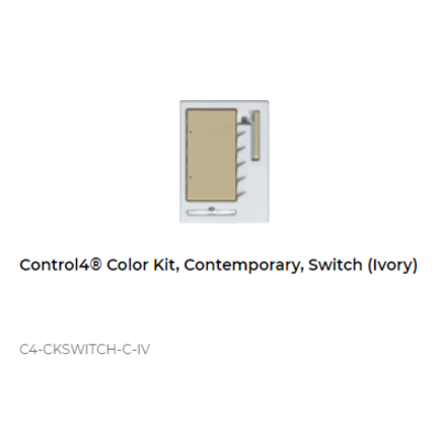 картинка Набор клавиш Control4 NextGen Switches Color Decora Kit, Contemporary (Ivory) от магазина Одежда+