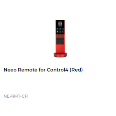 картинка Пульт ДУ Control4 NEEO REMOTE custom red от магазина Одежда+