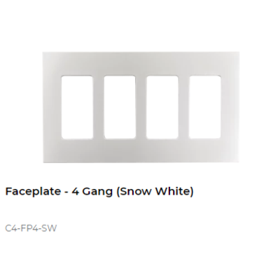 картинка Декоративная рамка NextGen Control4 NextGen Four-Gang Faceplate (Snow White) от магазина Одежда+