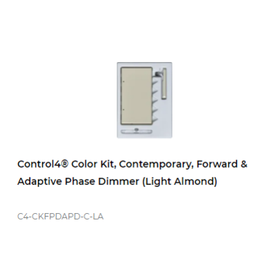 картинка Набор клавиш Control4 NextGen Adaptive Dimmer Color Decora Kit, Contemporary (Light Almond) от магазина Одежда+