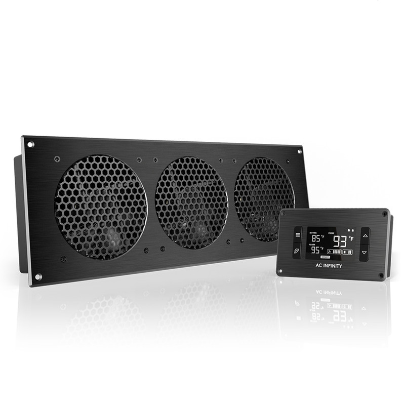 картинка AIRPLATE T9, тихий вентилятор охлаждения шкафа 18" с термоконтроллером от магазина Одежда+