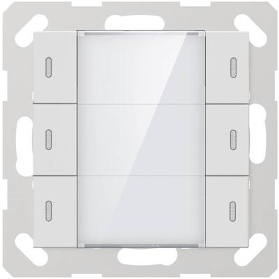 картинка Кнопочный проводной пульт управления GVS KNX PUSH BUTTON SENSOR, 3-GANG, 55MM (MATT FINISH) white от магазина Одежда+