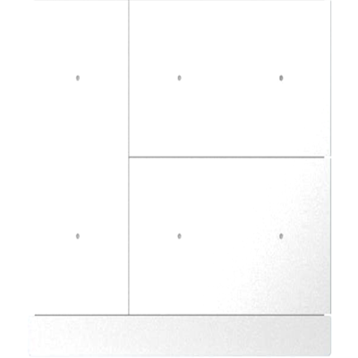 картинка Кнопочный проводной пульт управления GVS KNX WALTZ PUSH BUTTON, 3-GANG (METAL BUTTON) white от магазина Одежда+