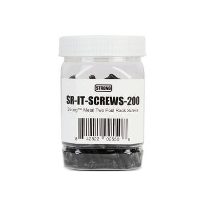 картинка Комплект винтов для 19" рэка Strong METAL 12-24 TWO POST RELAY RACK SCREWS black от магазина Одежда+