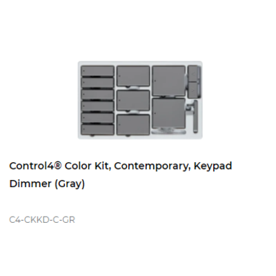 картинка Набор клавиш Control4 NextGen Keypad Dimmers Color Decora Kit, Contemporary (Gray) от магазина Одежда+