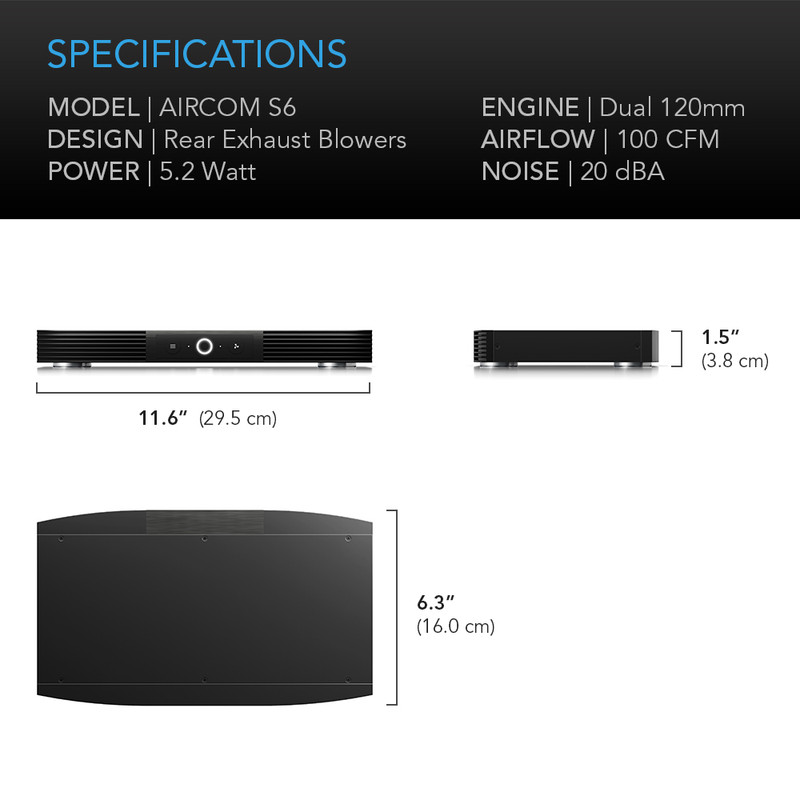 AV Amplifier and Receiver Cooling Fan