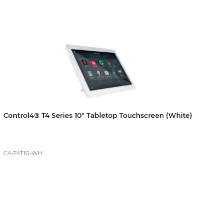 картинка Переносная сенсорная панель Control4 T4 SERIES 10" TABLETOP TOUCH SCREEN white от магазина Одежда+