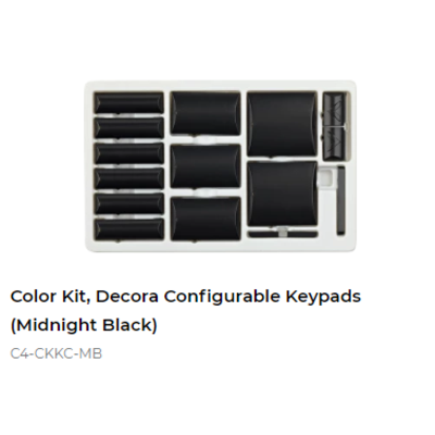 картинка Набор клавиш Control4 NextGen Configurable Keypads Color Decora Kit (Midnight Black) от магазина Одежда+