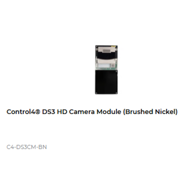 картинка Вызывная панель домофона Control4 DS3 HD CAMERA MODULE brushed nickel от магазина Одежда+